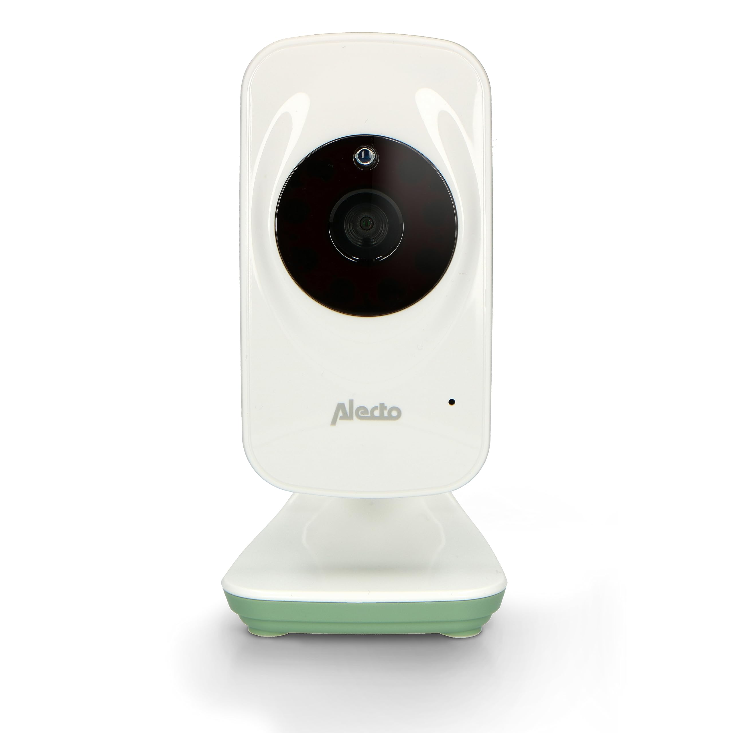Alecto DVM149GN - Vigilabebés con cámara y Pantalla a Color de 4,3" - Vigilabebés con cámara de vídeo orientable, visión Nocturna, intercomunicación, Alcance de Altura - Blanco/Verde