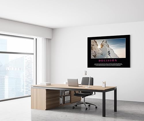 Miniatura 5 de Taller del Éxito DECISIÓN - Póster motivacional de lujo con frase e imagen de inspiración. 24 x 30 pulgadas