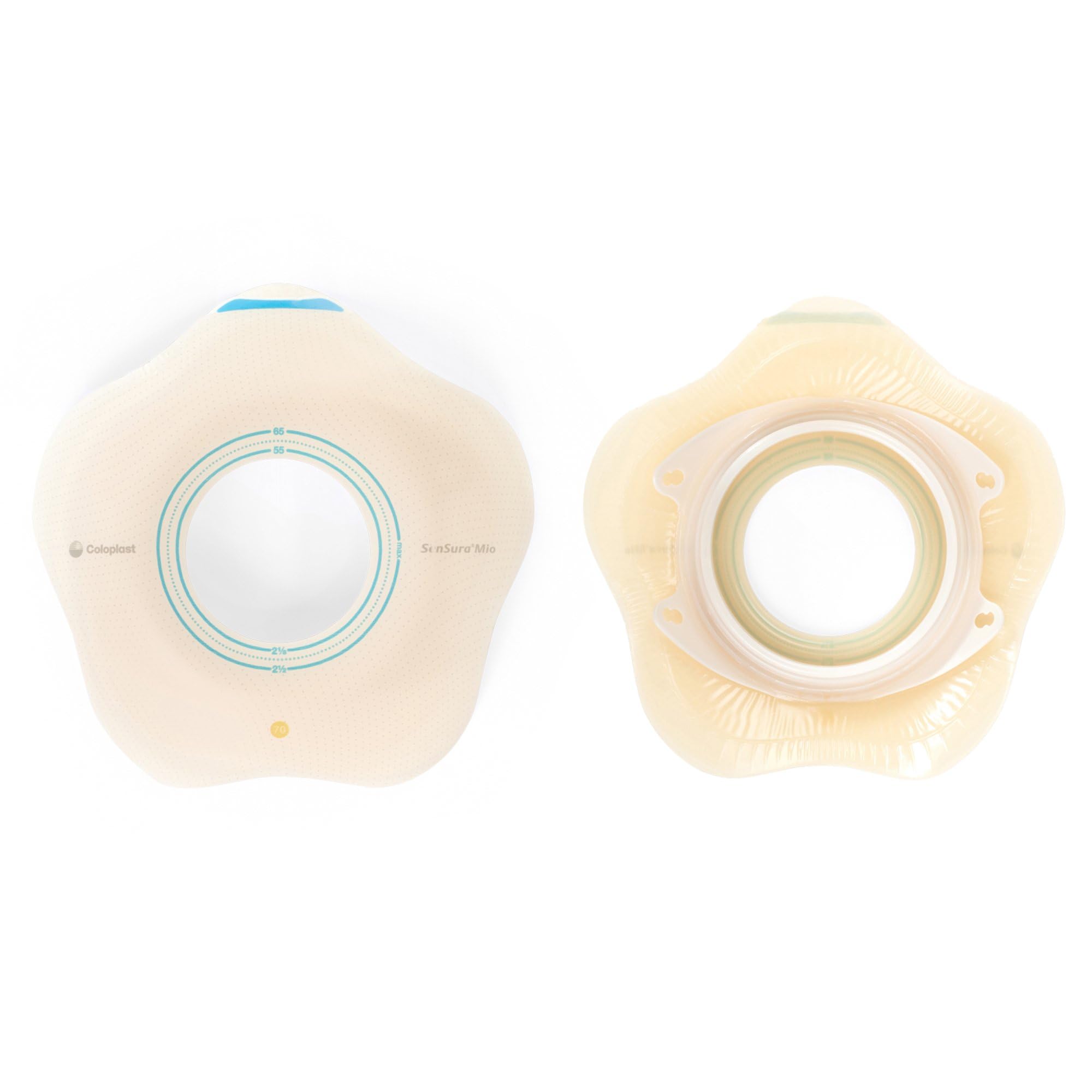 SenSura Mio Convex Flip Precut, Extended Wear Ostomy Barrier Elastic Adhesive 60 mm Flange 5 per Box 18523
