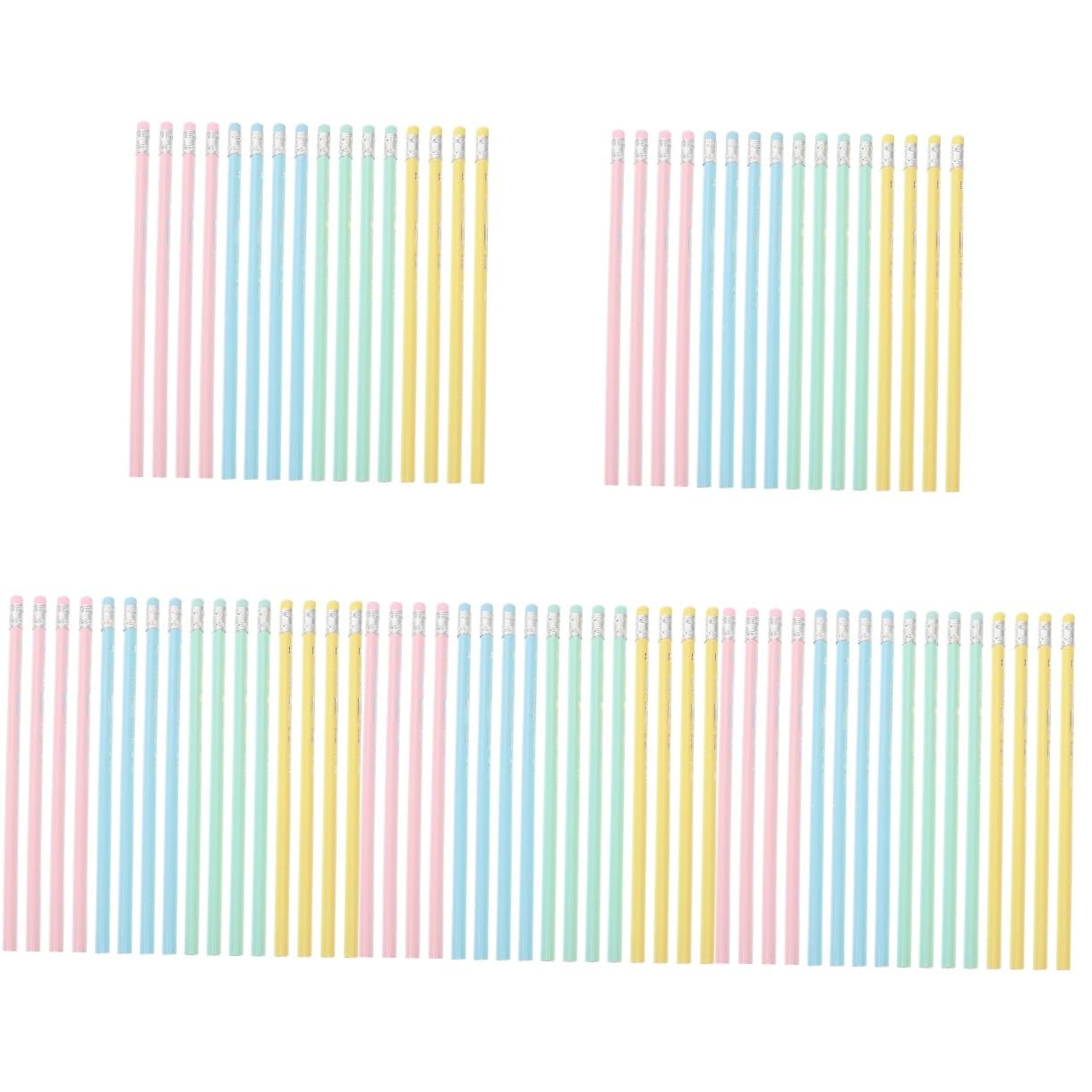 5 Sets Radierbare Holzstifte 2b mit Weichem Radiergummi Dreieckiger Schaft Ergonomisch Klein und Leicht für Schüler Künstler Langes Schreiben