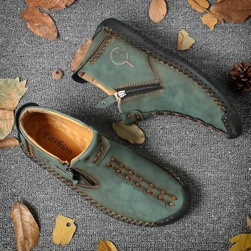 Phanile Mens Walking Shoes, Arch Support & Breathable and Light & Non-Slip Shoe, Outdoor Comfy Casual Waterproof Walking Shoe, Handmade Orthopedic Sneakers3