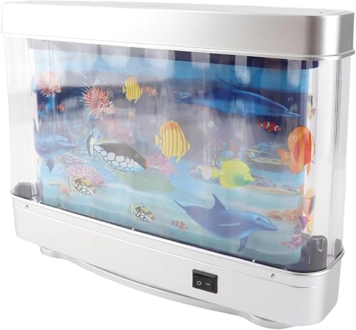 Miniatura 4 de LiebeWH Luz nocturna artificial para acuario con mini lámpara falsa para pecera, alimentada por USB, decoración de escritorio para niños, bebé, sala