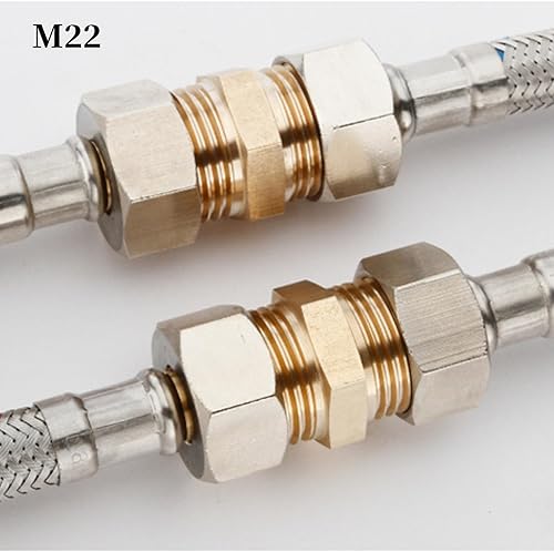 Miniatura 3 de Conectores rápidos para lavadora a presión, M22 rosca macho métrica 0.551 in Acoplador de conector de manguera de latón