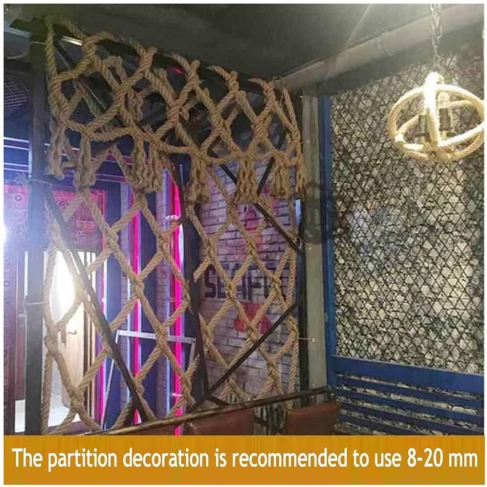 Children Climbing Frame Net, Rope Netting Climbing Cargo Net Playground Kids Child Rock Ladder Wall Hammock Tree House Playset Swingset Dia 10mm Grid size12cm(Size:1x1m(3.28X3.28ft))(1x3m)