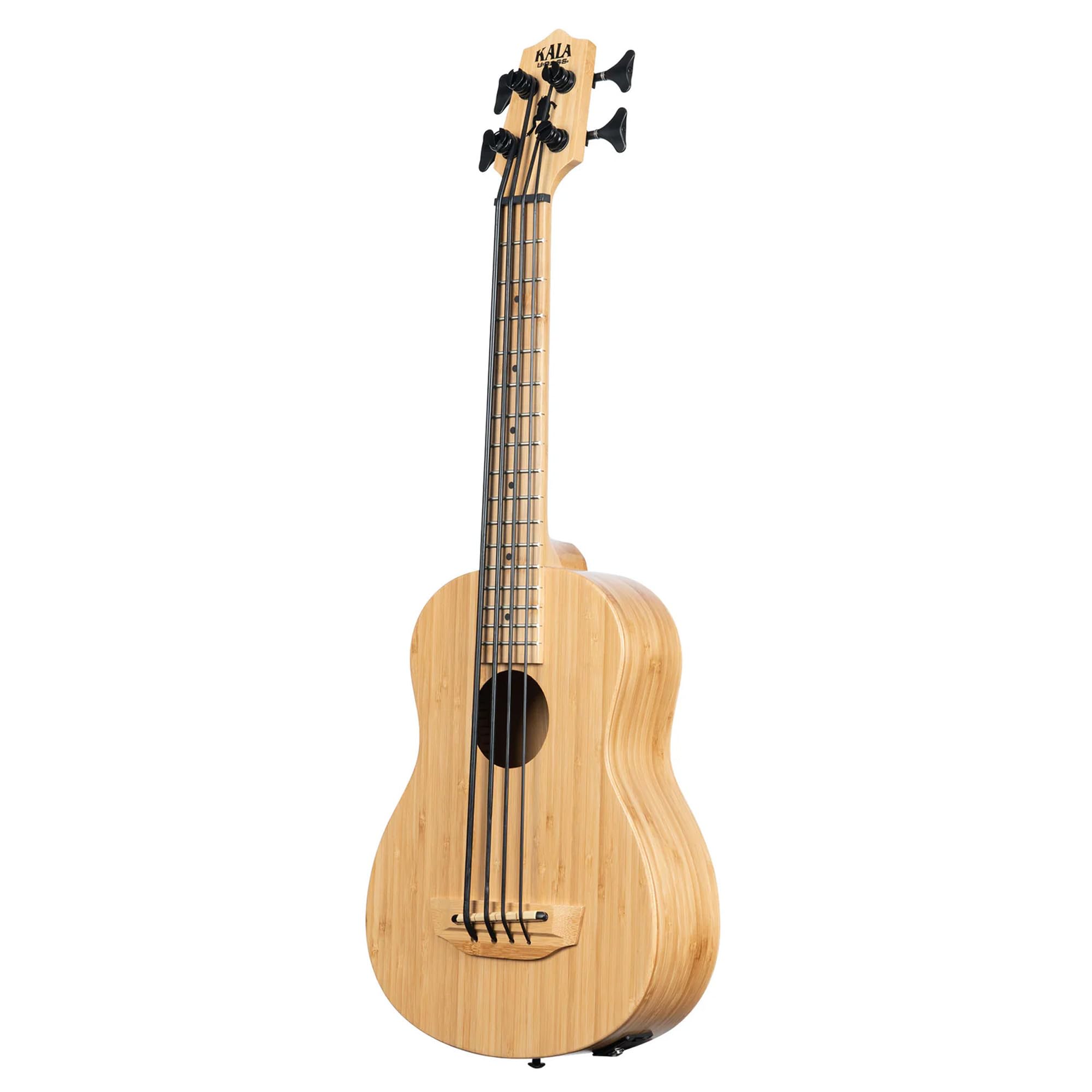 Kala UBASS-BMB-FS Ukulele Basso Elettrificato Amplificato Bamboo con Borsa