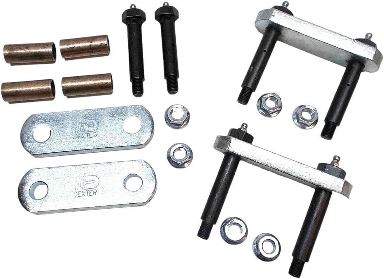 Single Axle Trailer Greasable Suspension Rebuild Kit for Dexter, Bronze Bushings Included