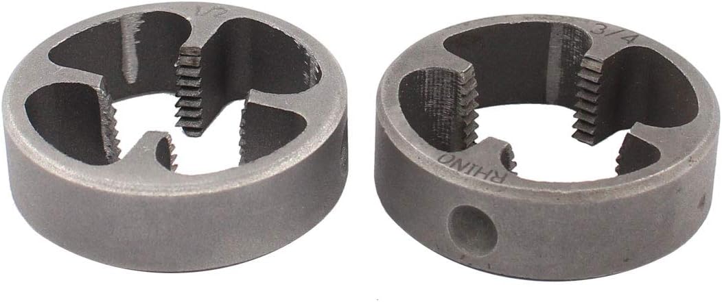 XtremeAmazing New 6 Pcs NPT Die Set PVC Tools Thread Maker Sizes: 1/2", 3/4", 1" Tarraja Tubo