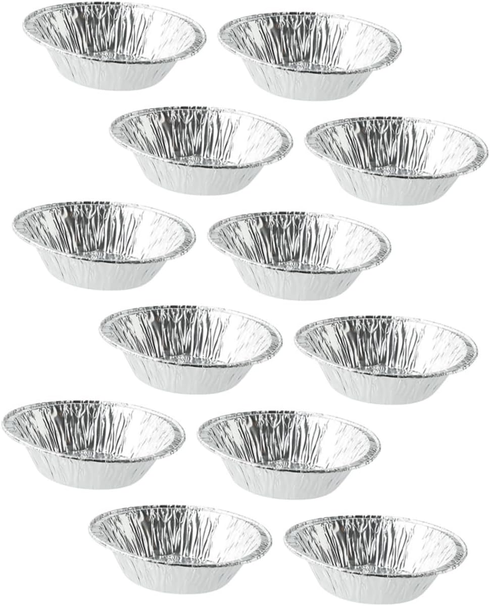 Tin Foil Heavy Duty Egg Tart Molds Non-stick Baking Molds for Cupcakes Disposable Egg Tart Pans