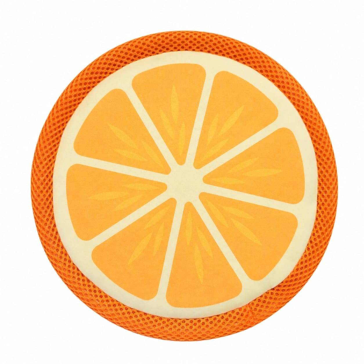Fruit Flyer Dog Toy 27cm – Soft Flying Disc Dog Toy for Fetch, Interactive Outdoor Dog Toy in Fun Fruit Designs - Orange