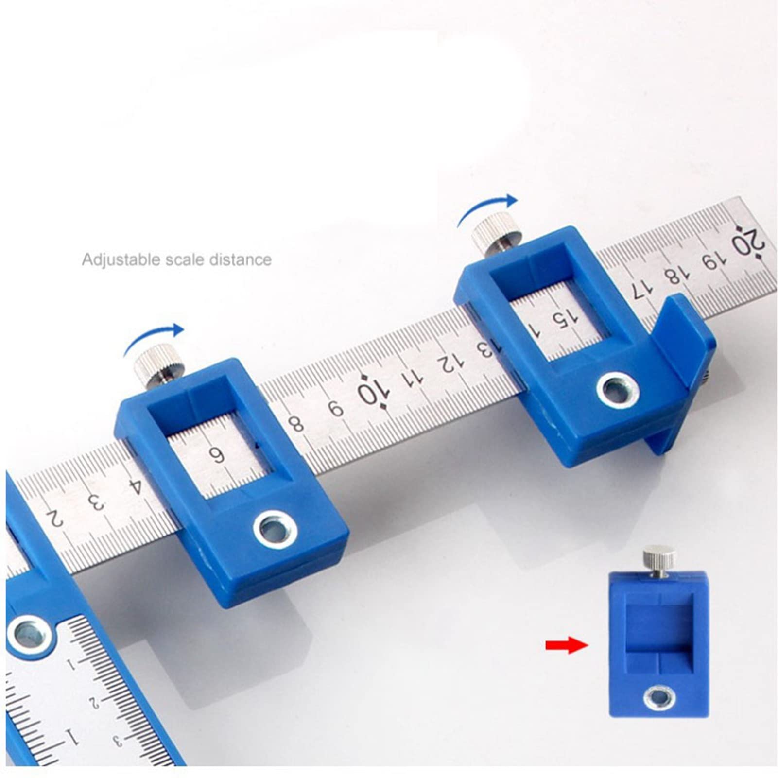 Guida Per Foratura Per Legno - Dima Regolabile Per Installazione Maniglie Armadi E Pomelli - Foto 3