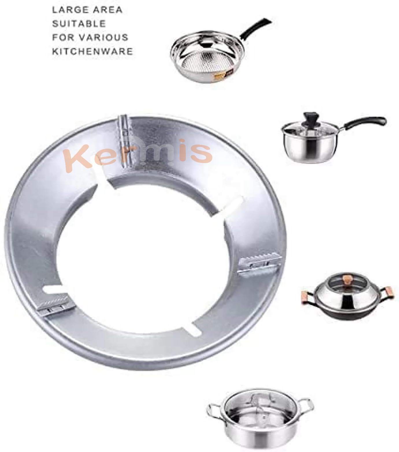 KERMIS gas stove burners | gas stove| gas stove stand | gas saver | kitchen accessories items | max gas savior | Chula stand Stove Protector | Energy saving Stand for Gas 3