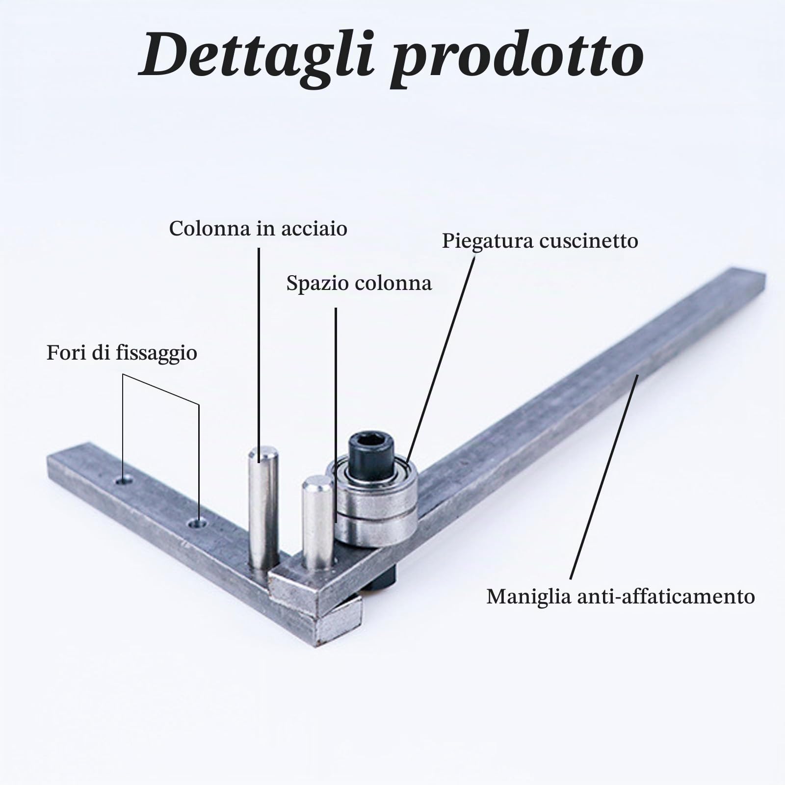 Macchina Piegatubi Manuale di 1-10mm, Curvatubi Manuale, Piegatrice Per Aste di Ferro, Manuale In Acciaio Bar Bender di Costruzione per Acciaio Rotondo, Acciaio di Rinforzo, Ferro Piatto