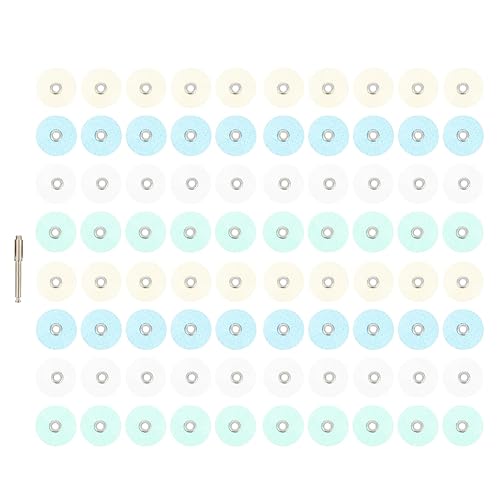 Healifty 80 unids suministros discos de pulido surtido kit herramienta DentalPolisher Material Herramientas polaco con vástago mandril accesorios