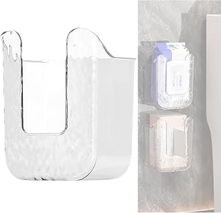 Kitchen Wipes Storage Box,2025 No Punching Wall Flushable Wipes Holder for Bathroom - Wipes Container,Smart Organization for Effortless Cleaning(1PCS)