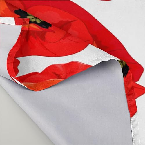 Miniatura 4 de Cloth Napkins Set of 6 Floral Poppy 20x20 Inch Cloth Napkins Spring Poppy Flower Washable Reusable Kitchen Dinner Napkins Table Decor for Wedding,