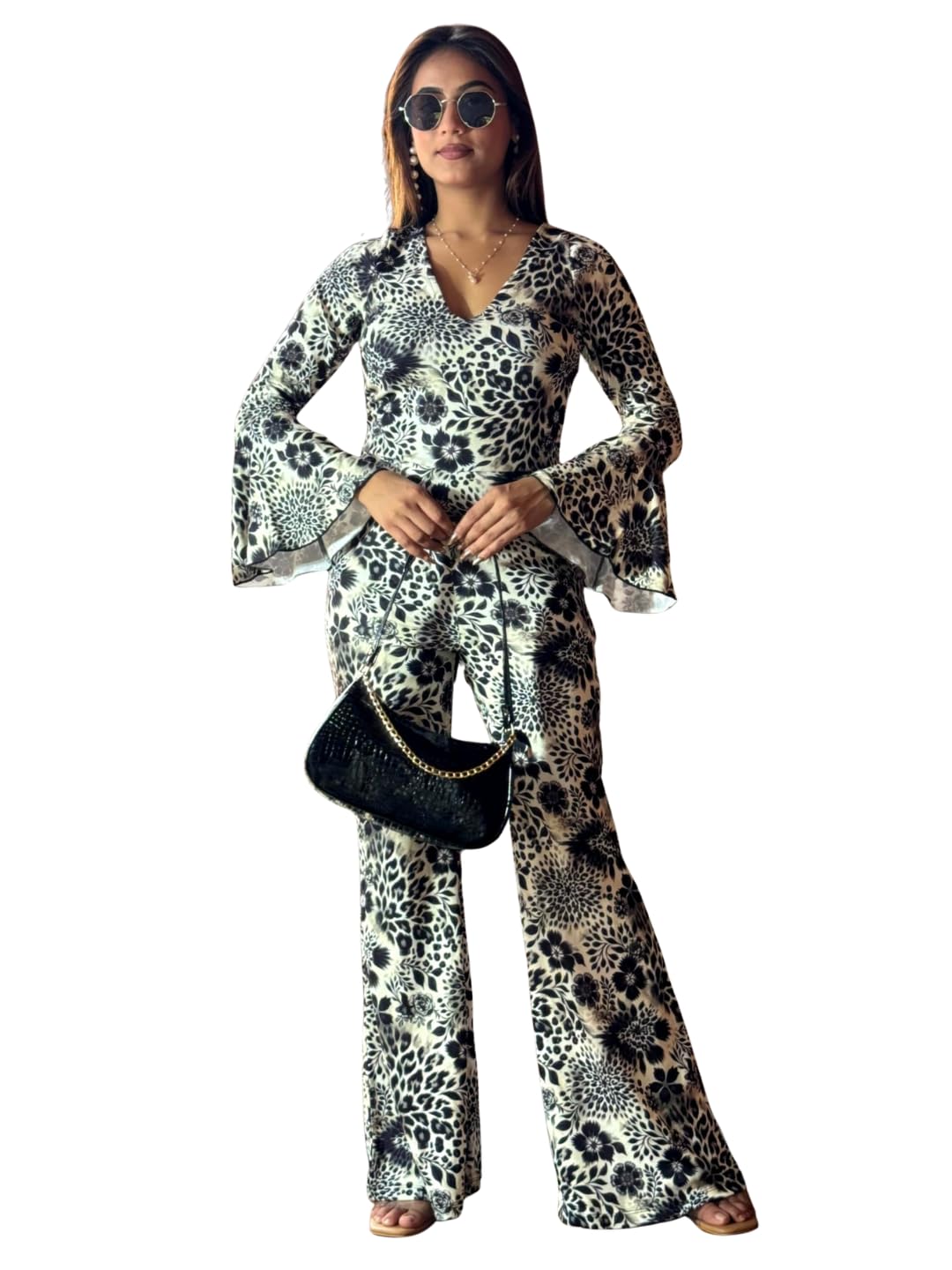 tandul Women's Multicolor Cotton Blend Jumpsuit Regular Long Sleeve Jumpsuit for Womens Soft & Breathable & Comfortable Outfits for Office, Casual, Festive & Party (11558)-picture-33
