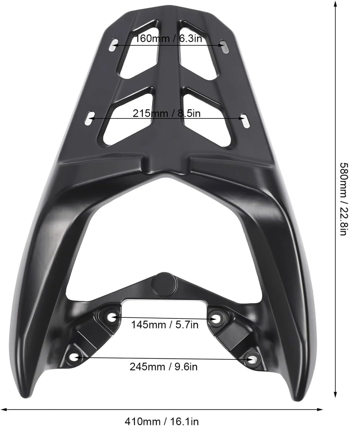 Replacement Rear Luggage Carrier Bracket Motorcycle Rack Easy Assemble Strong Aluminium Alloy Long Lasting for Nmax155 Nmax125