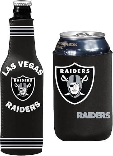 Miniatura 110 de Soporte aislante para latas y botellas de fútbol, hielera Huggie (escudo verde de Nueva York/logotipo (Jets)