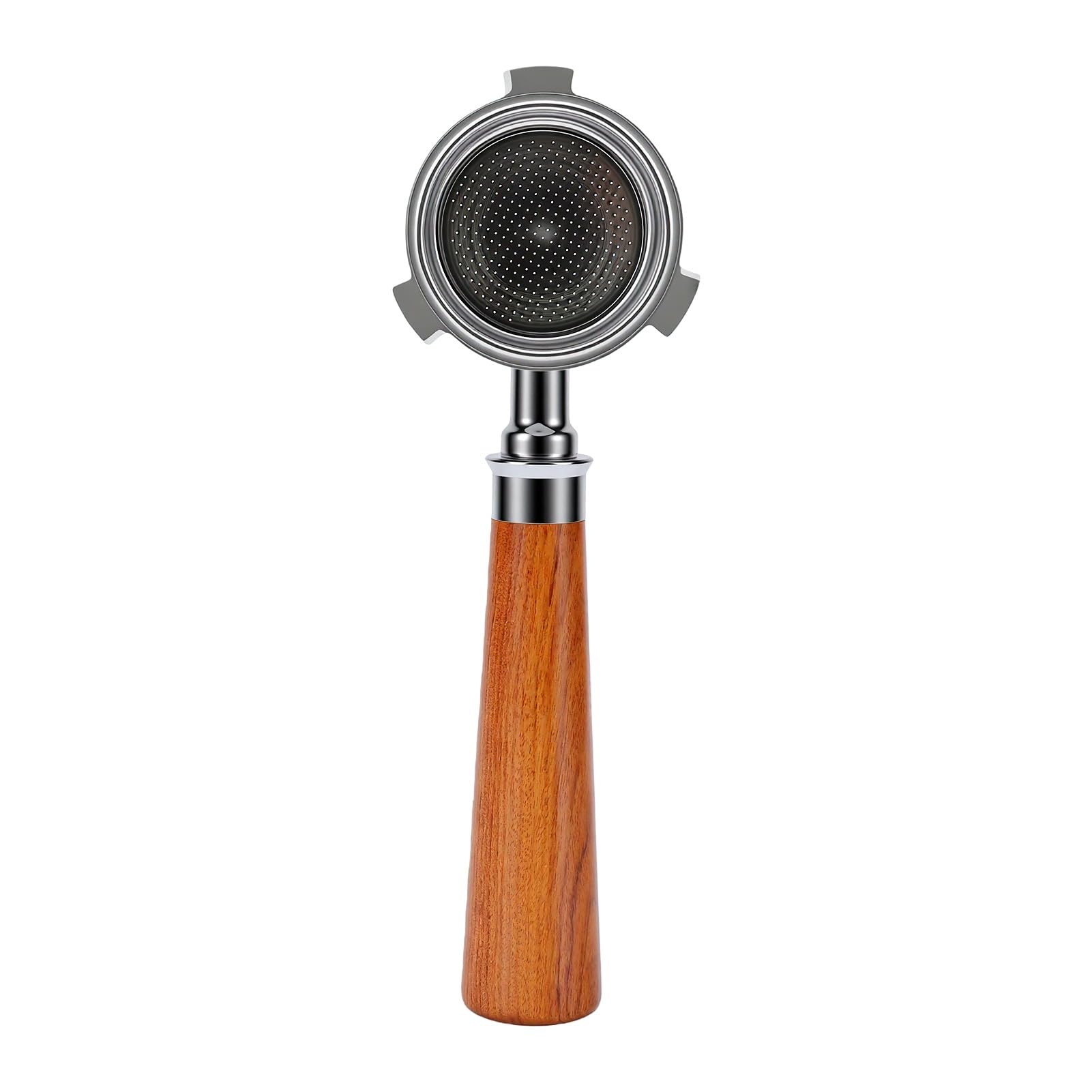 SUNGOOYUE Portafiltro Bottomless 51mm 3 Orecchie Manico in Legno di Rosa