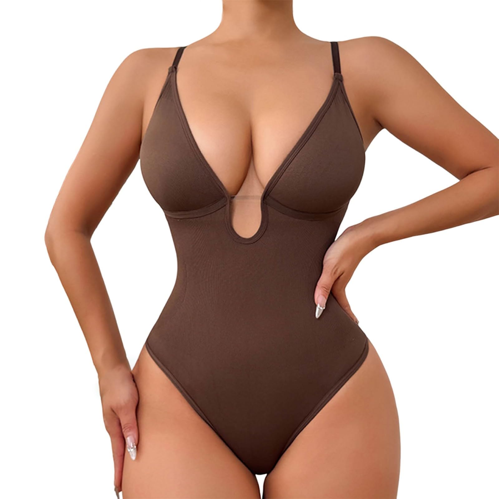 Genérico Faja Moldeadora realza Figura Femenina Body Escote V sin cómoda elástica Adelgazante Body Corporal
