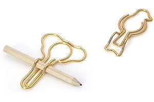 Peleg's Elegant Elephant and Bird Pencil Clips: Stationery Essentials Made Exquisite
