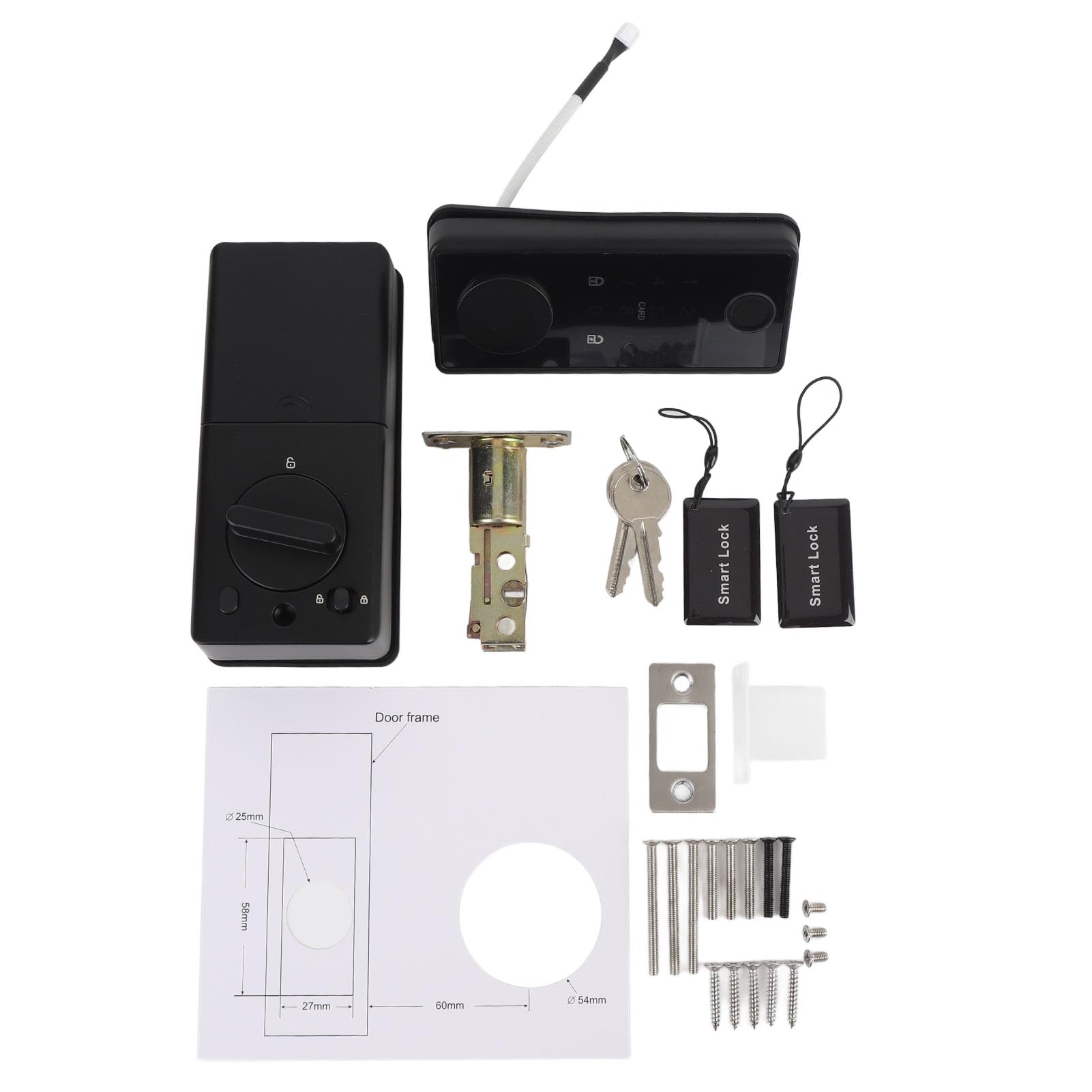 Focket Serrure de Porte Intelligente à Empreinte Digitale, Entrée sans