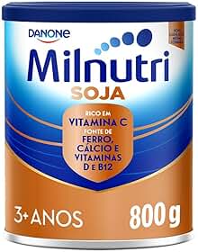 Milnutri Premium Soja, Danone Nutricia, 800g, A partir de 3 anos