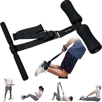 Nordic Curl Strap for Hamstring Strength & Stretching with Door Anchor | Improve hamstring flexibility while building strength with assisted Nordic curls, full-body stretching & suspension training.