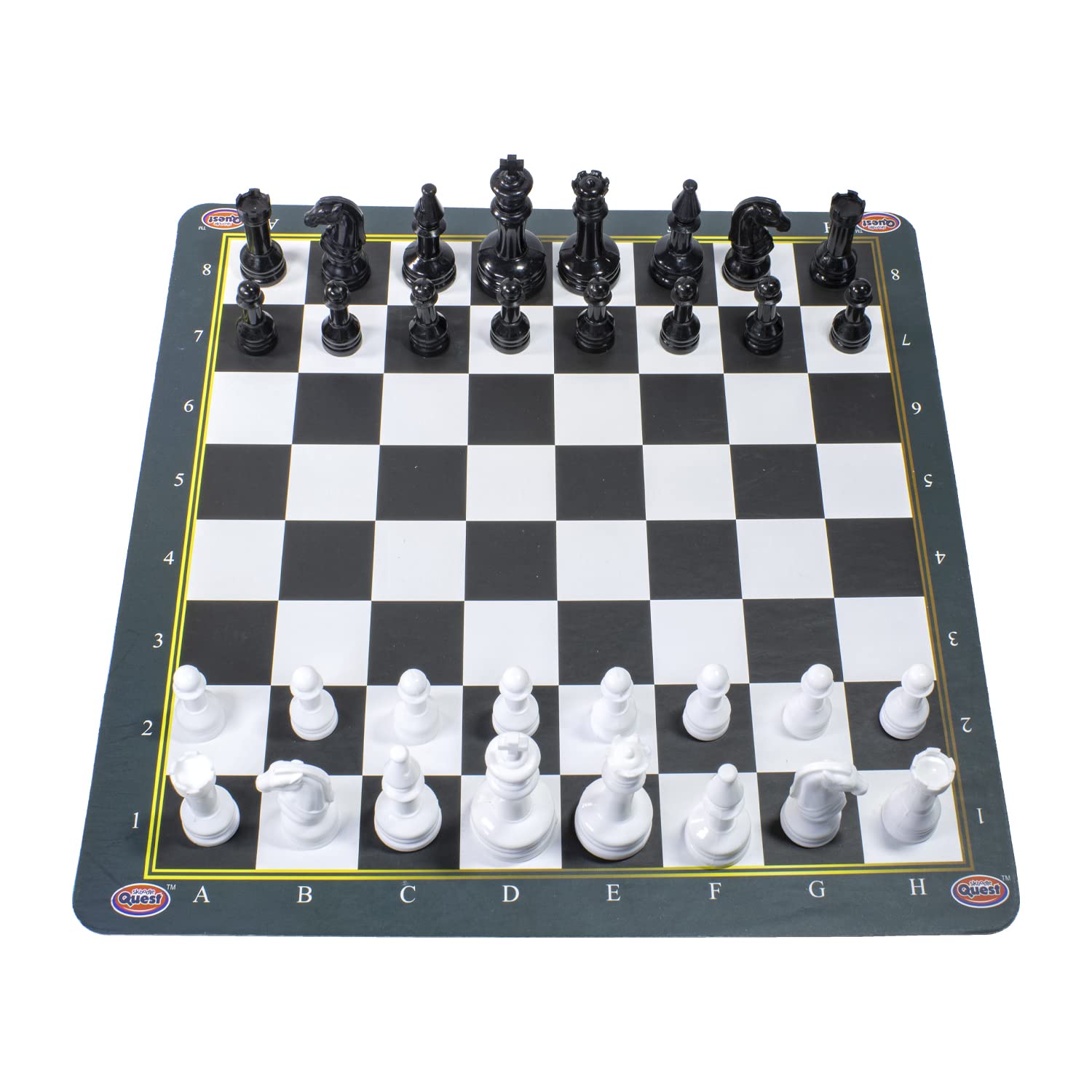 Skoodle Quest Chess & Checker Games (3 in 1 Board Game) Perfect Fun Educational Toy for Teaching & Strategic Thinking