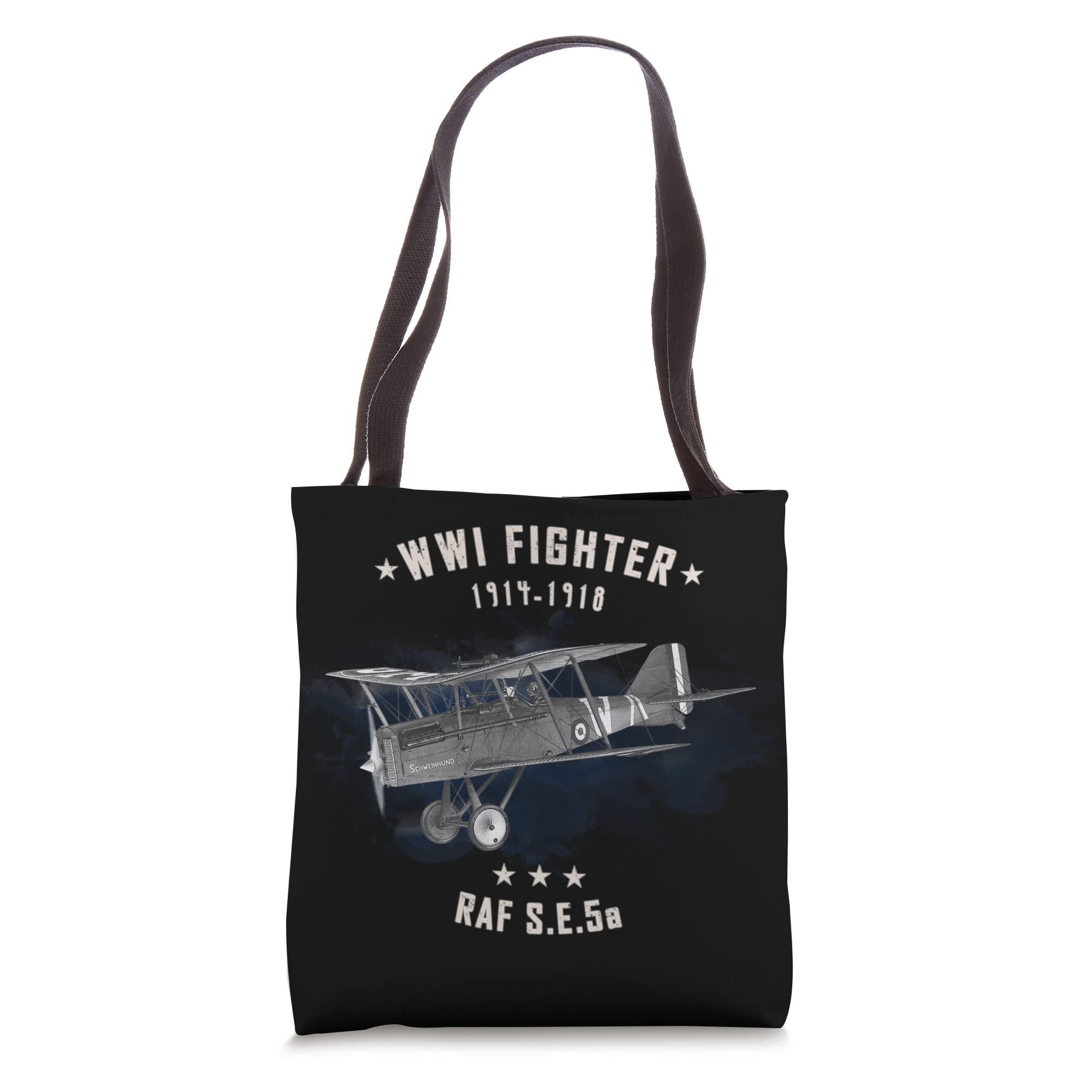 S.E.5a RAF WWI Fighter aircraft Tote Bag