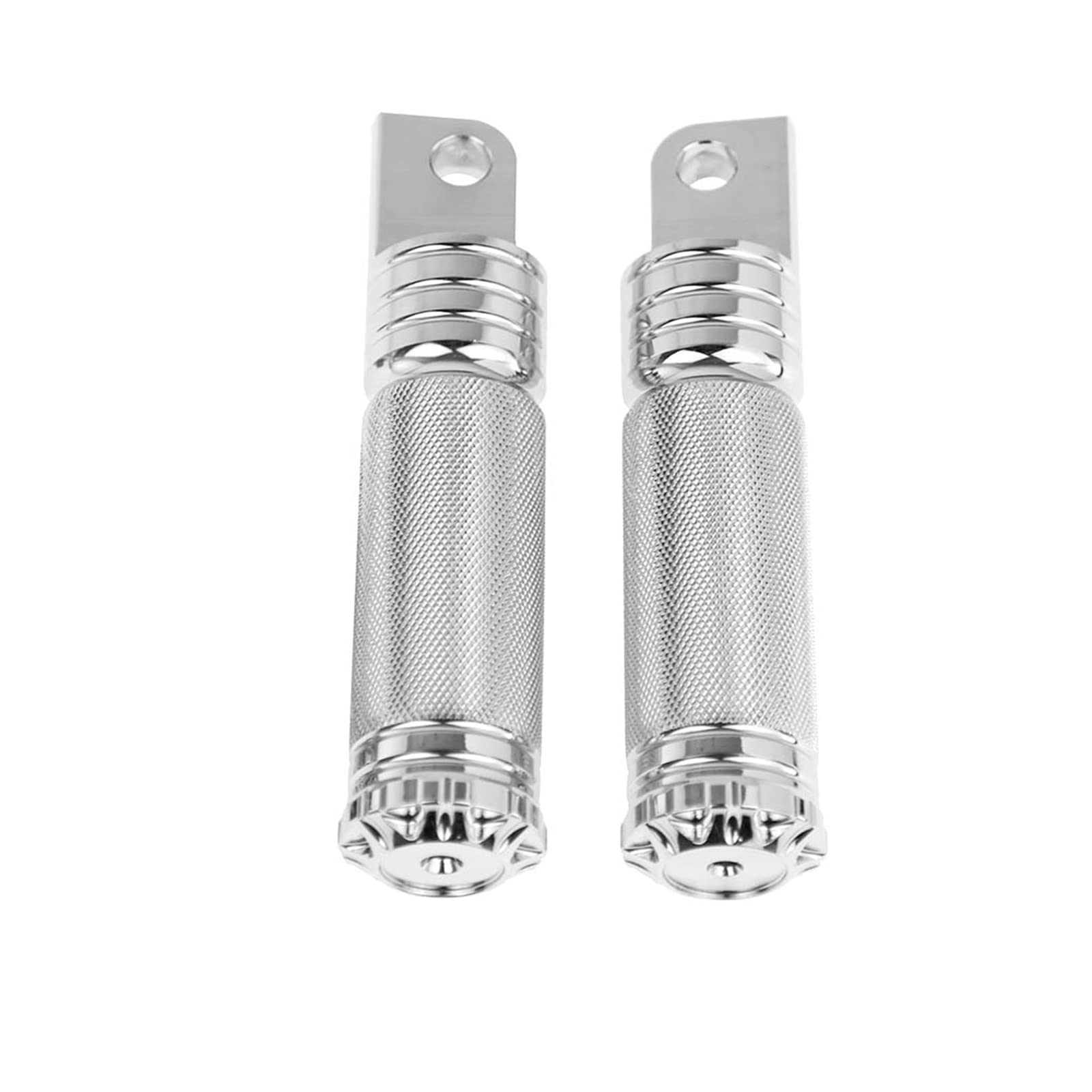 HCmotorku Motorcycle FootPegs Male Mount Foot pegs Footrest Fit for Harley Sportster XL883 XL1200 Touring Road King Softail Dyna (Chrome)