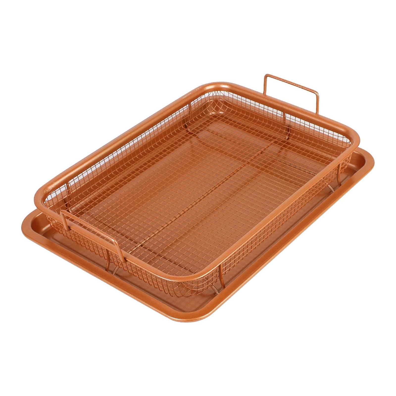 Plaque de cuisson pour four en acier inoxydable et panier de friteuse à air