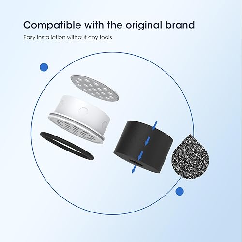 Miniatura 2 de GLACIER FRESH Filtro de jarra de agua de repuesto para dispensadores y sistemas de jarra LS Home, reduce el sabor y el olor del cloro, 3 filtros de