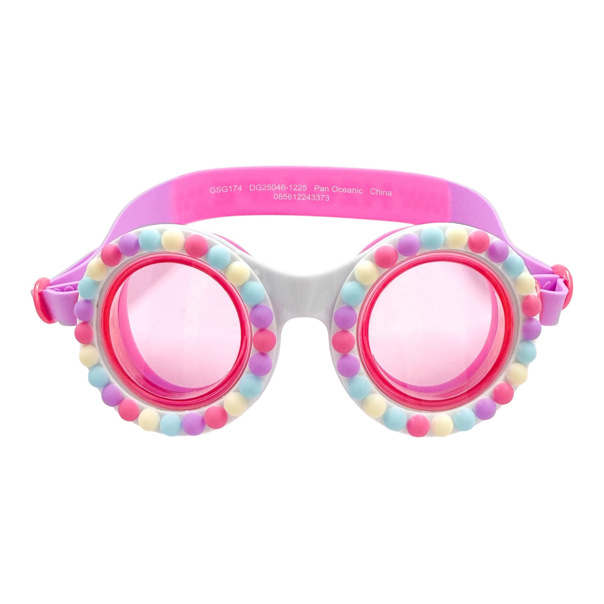 Mädchen-Schwimmbrille für Kinder, Premium-Schwimmbrille mit Sprinles, Strasssteinen und lustigen Designs