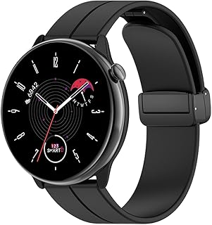 Pulseira De Silicone Magnética 20mm marca 123smart para Active / Active 2 / Galaxy Watch 3 41mm / Galaxy Watch 4 / Watch 5 / Watch 6 / Galaxy Watch 42mm R810 / Gear Sport R600 / Gear S2 Classic R732 / GT 2 e 3 42mm