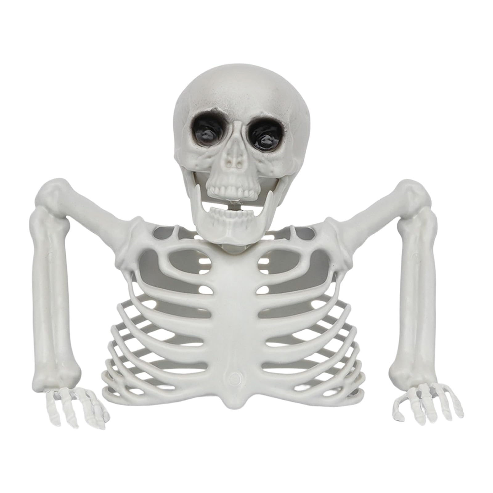 Qusinfc Body Skeleton Props Skull Figurine Ornament Suitable for Halloween Scenes and Haunting Houses Scary Party Supplies