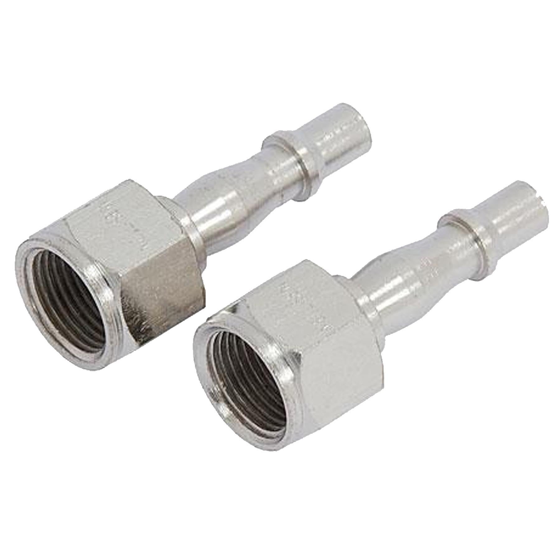 Dapetz ® Air Line Hose Fitting Connector Bayonet Male Thread 3/8" BSP Bayonet Coupler for PCL Vertex 2pc, Silver, 0.5 inches