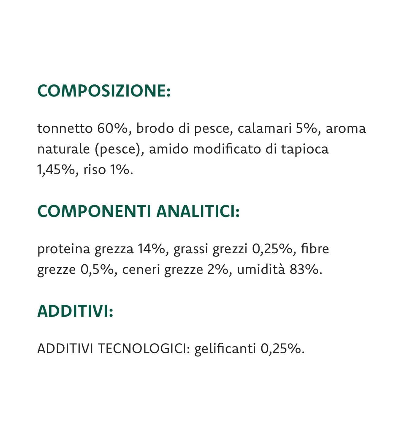 Oasy - Humo para gatos Natury Cooking Broth, sabor atún con calamares, suaves filos naturales en caldo de cocción para gatos adultos de todos los tamaños y razas | 12 latas de 85 gramos cada una.