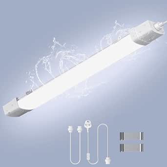 Viugreum Tube LED 120 Cm 40W - 4800 Lumens Ultra Puissant, Blanc Froid 6000K, Éclairage LED Pour Garage, Atelier, Bureau, Cuisine, Salle De Bain - Économie D'Énergie, Installation Facile