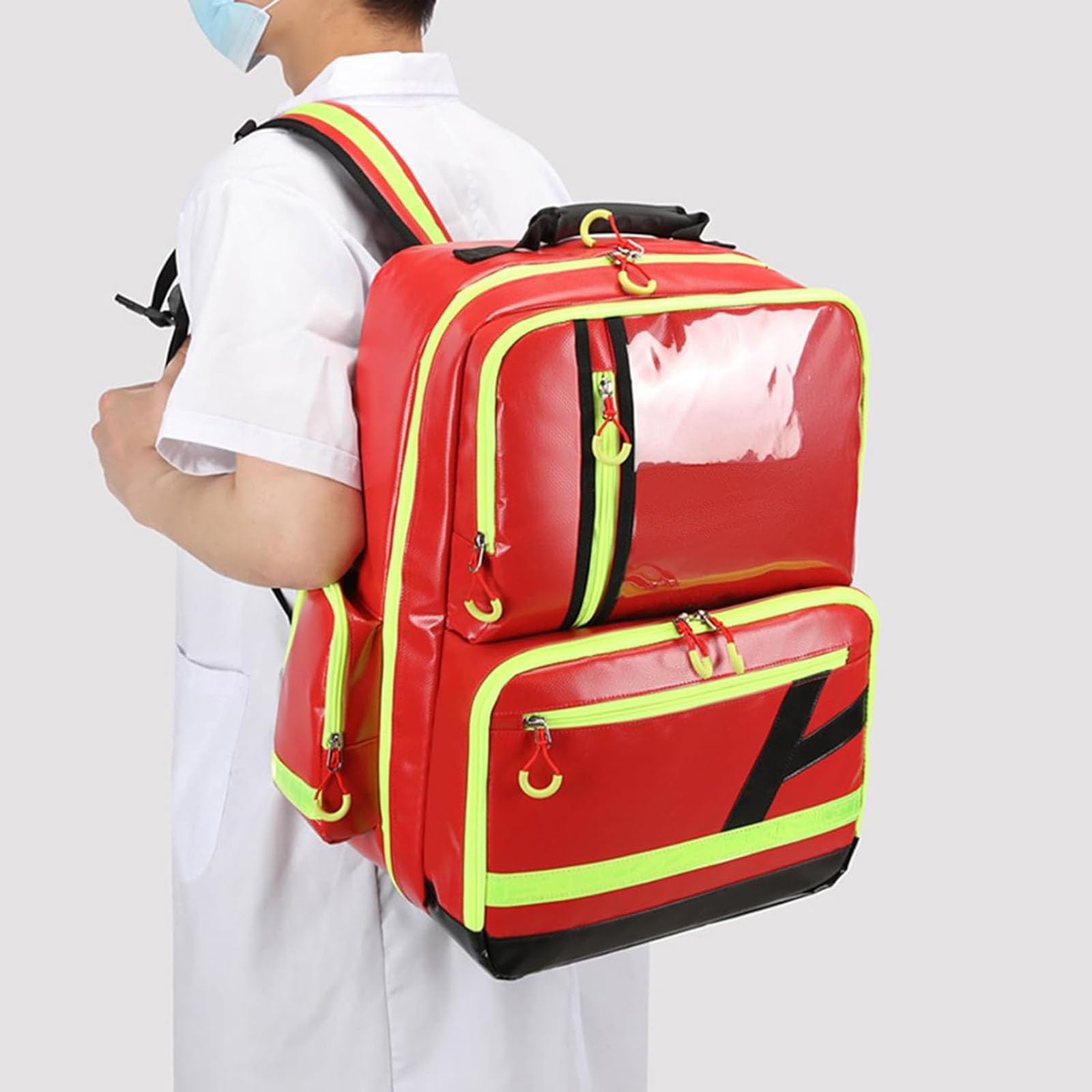 Borsa del primo soccorritore Zaino per traumi vuoto, borsa di pronto soccorso per paramedici e kit di emergenza medica, ideale per l'auto, la casa, il campeggio e l'escursionismo