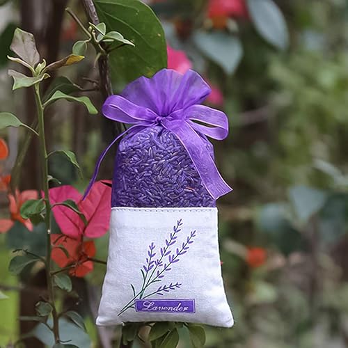 Miniatura 2 de Bolsa vacía de lavanda francesa para cajones y armarios, aromas frescos, bolsa de fragancia para el hogar, bolsitas moradas para automóviles, bolsas