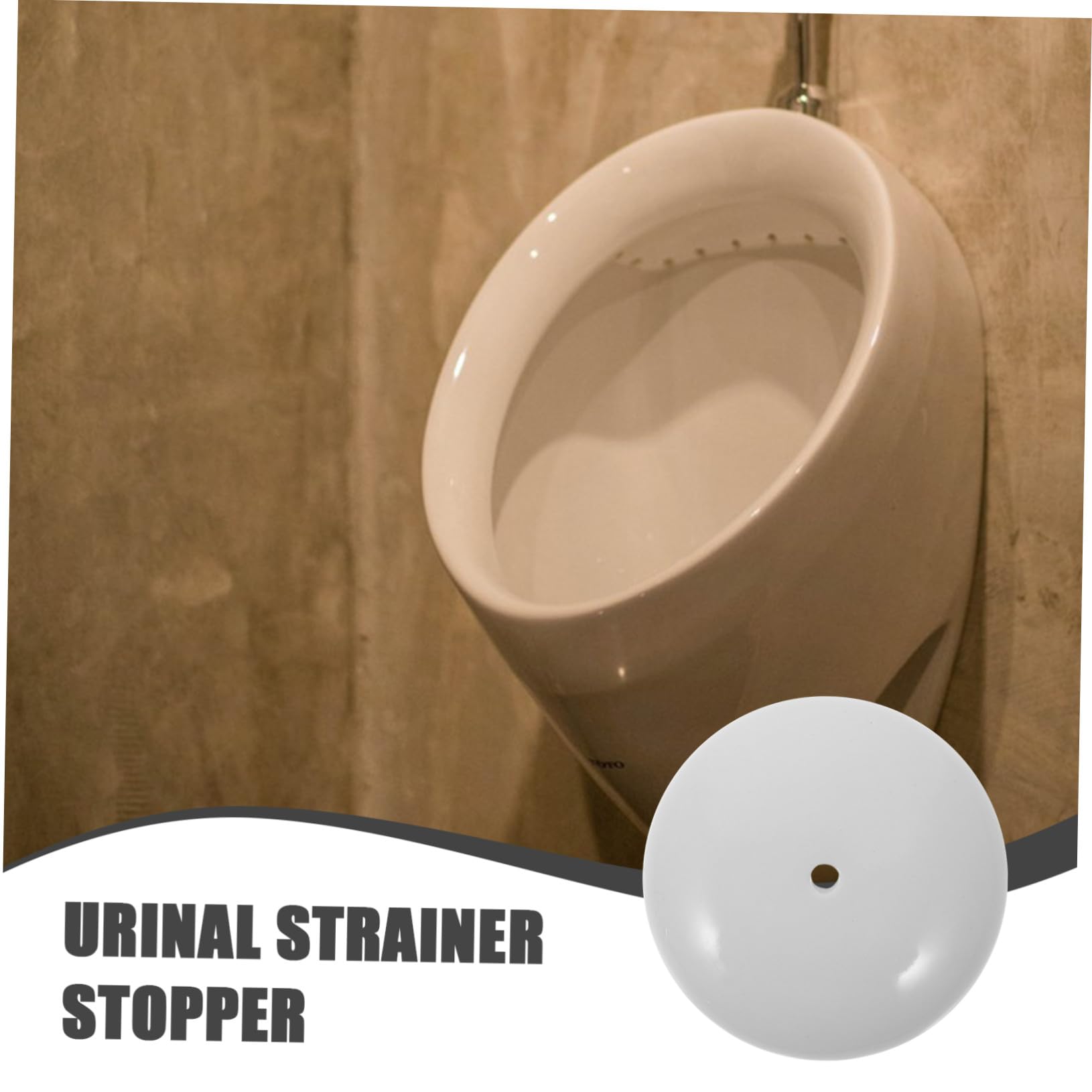 Tappo di scarico per orinatoio in ceramica – Tappo antiodore per orinatoi standard in bagno, prevenzione degli schizzi e controllo degli odori, accessorio facile da installare e pulire