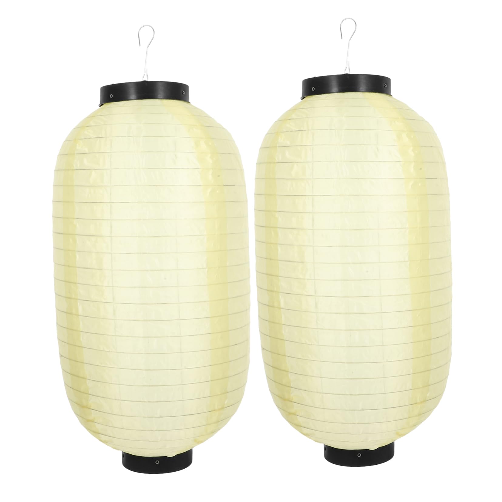SOESFOUFU Japanese Style Waterproof Lanterns Set of 2 45x25cm Led Lights for Decorative Use