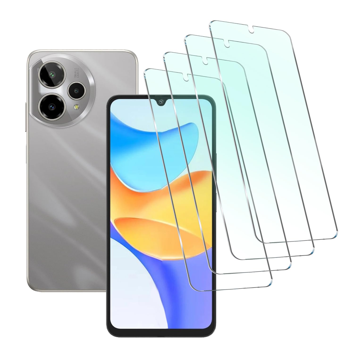 Tuxiwei [ 4-Pack Compatible For AT&T Motivate Pro 2 5G SN512A Tempered Glass Screen Protector, Motivate Pro2 HD Flim Clear Anti-fingerprint | 9H