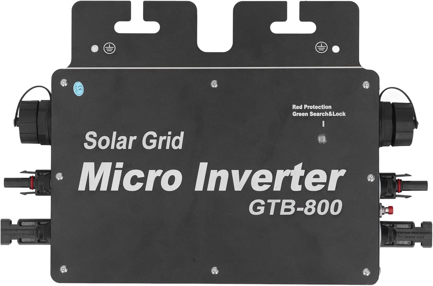 800W Solar Grid Tie Micro Inverter WiFi Control Automatic Identification Backflow Prevention DC to AC Grid Connected Solar Panel Inverter, High Precision Waterproof Micro Inverter Solar Grid Tie