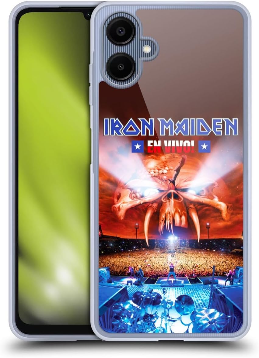 Head Case Designs Officially Licensed Iron Maiden Concert Tours Gel Case [Military Grade Protection] Compatible with Samsung Galaxy A06 4G / 5G