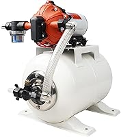 Vista 10 de SEAFLO Bomba de agua marina 12 V CC 60 PSI 5,5 GPM Sistema de tanque acumulador de 2 galones Sistema de aumento de presión del acumulador para un