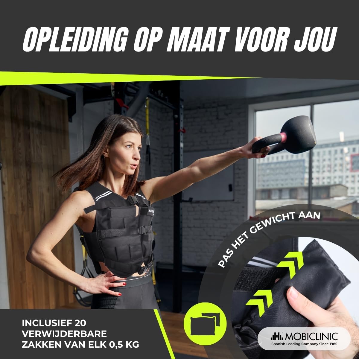 Gewichtsvest voor halterschijven, 50 mm, verstelbaar trainingsvest voor calisthenics, krachttraining, crossfit en gym, hoogwaardig gewichtsvest voor dames en heren
