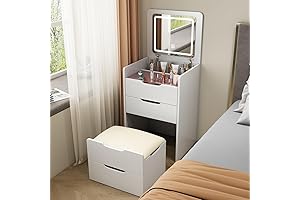 Amzoss 3-in-1 Small Vanity Desk