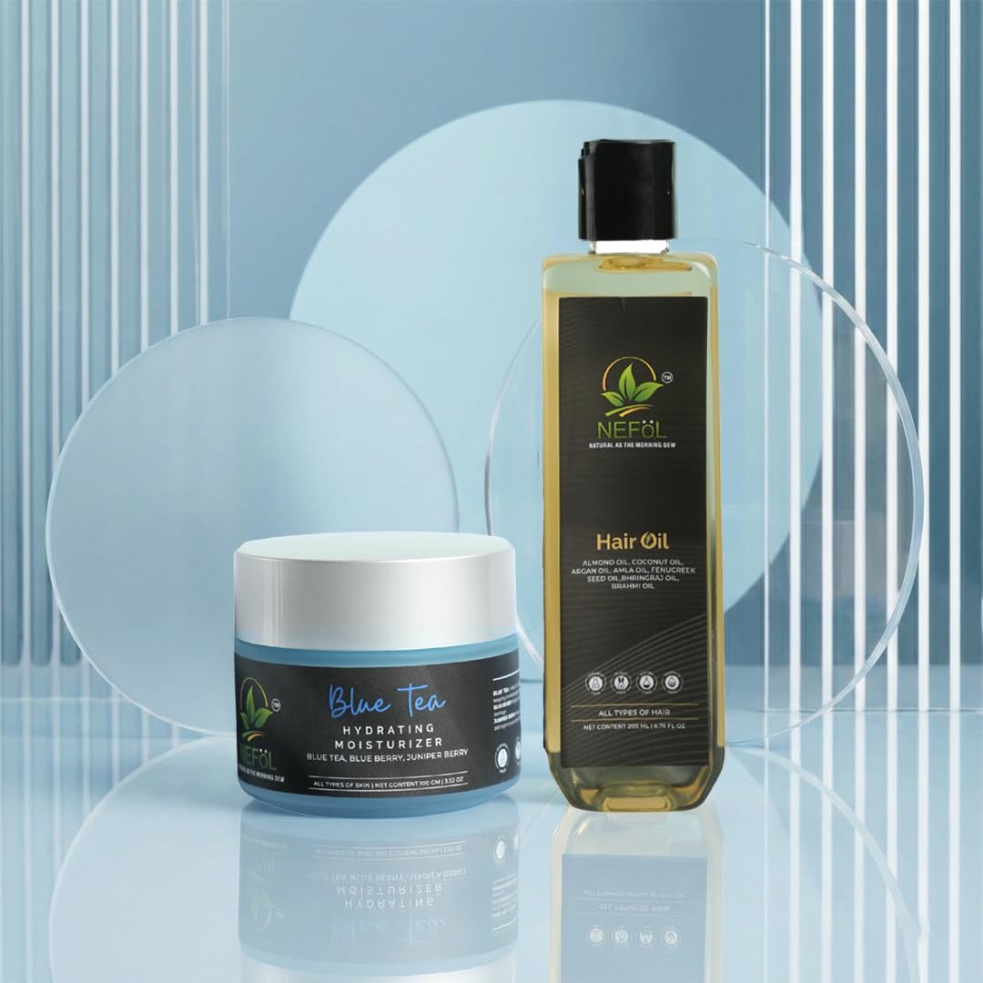 Hair & Skin Nourishment Duo (Hair Oil & Moisturizer for Total Care)